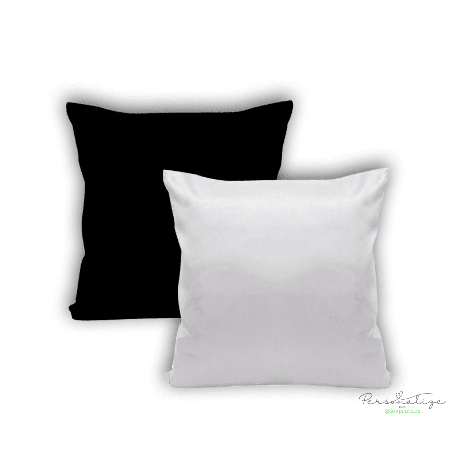 Kit Almofada Capa Preta 30x30cm lovprata