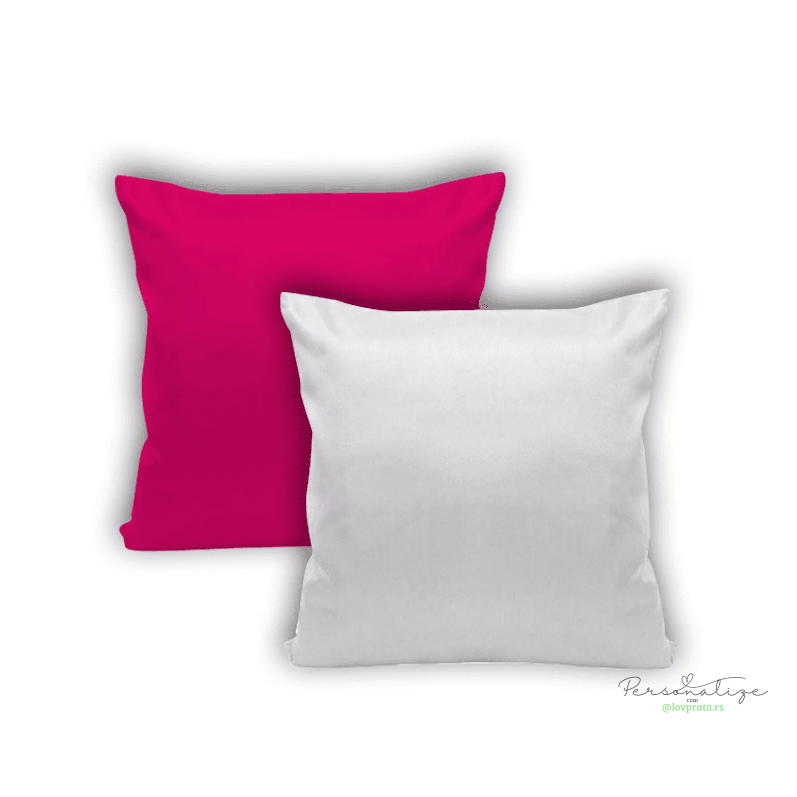 Kit Almofada Capa Rosa 30x30cm lovprata