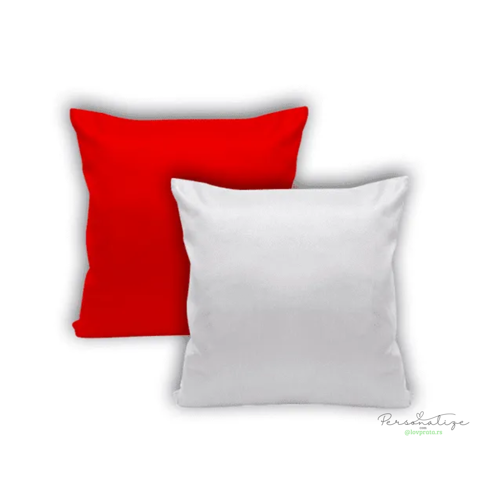 Kit Almofada Capa Vermelha 30x30cm lovprata_