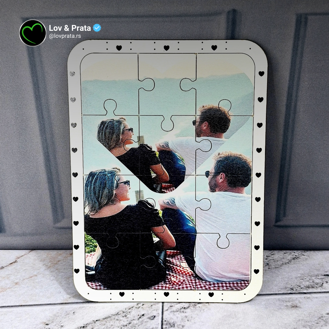 Quebra-cabeça 12 Peças MDF Personalizado